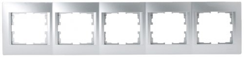 Рамка горизонтальная Lezard Karina 5-м. матовое серебро картинка